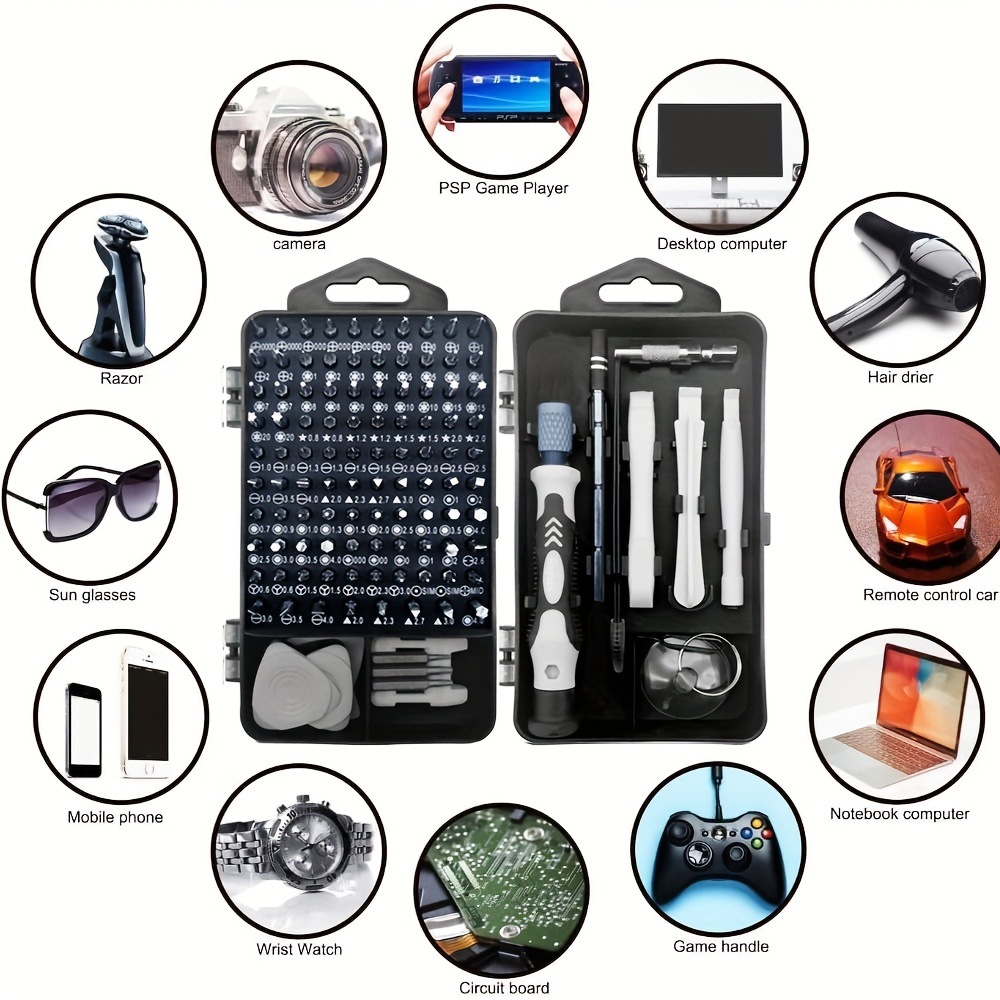Electronics Repair Game - 115-in-1 Precision Screwdriver Set Magnetic Micro