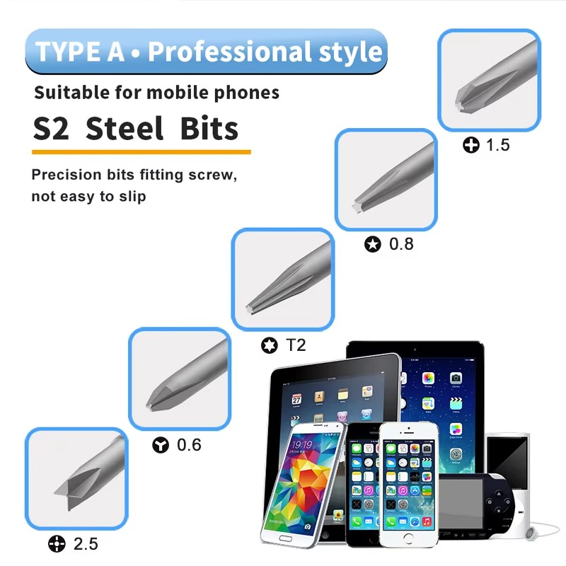 5 in 1 Professional Steel S2 M - đánh giá và giá Electronics Repair Game